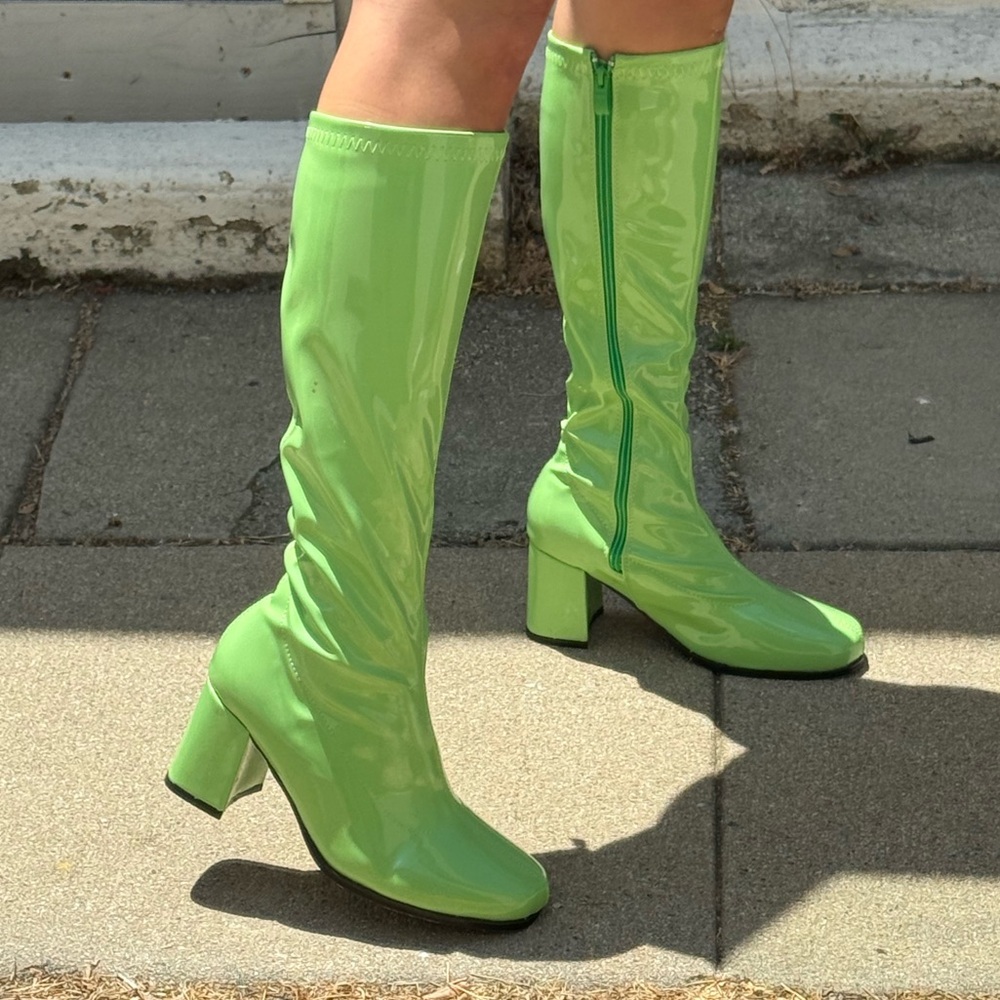 Green Go-Go Boots (ALL SIZES) ★
